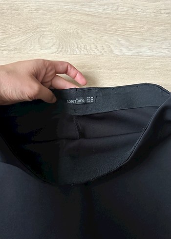 m Beden Düz Siyah Midi Kadın Etek