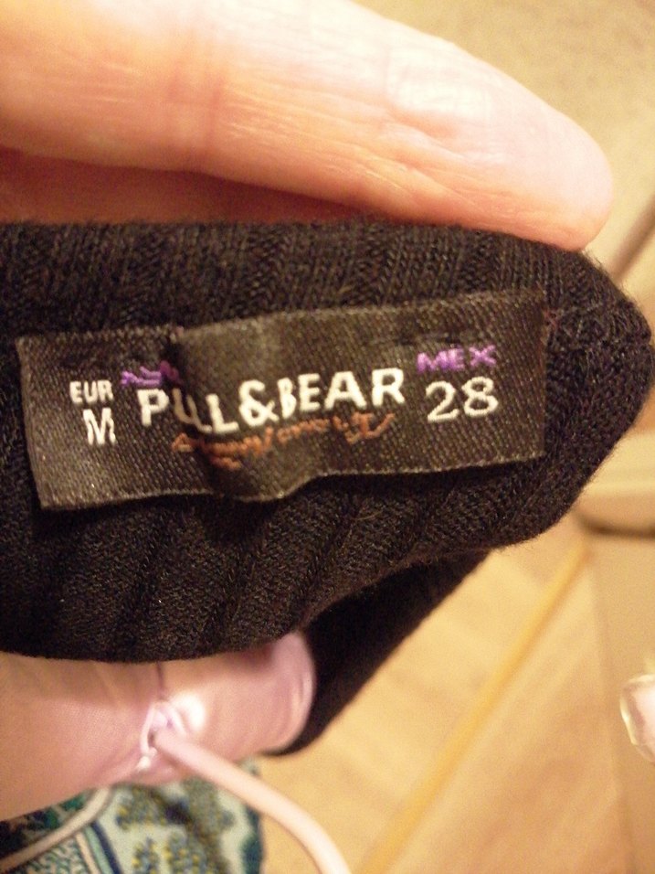 Siyah Süet Düğmeli Kadın Kazak - Görsel 3