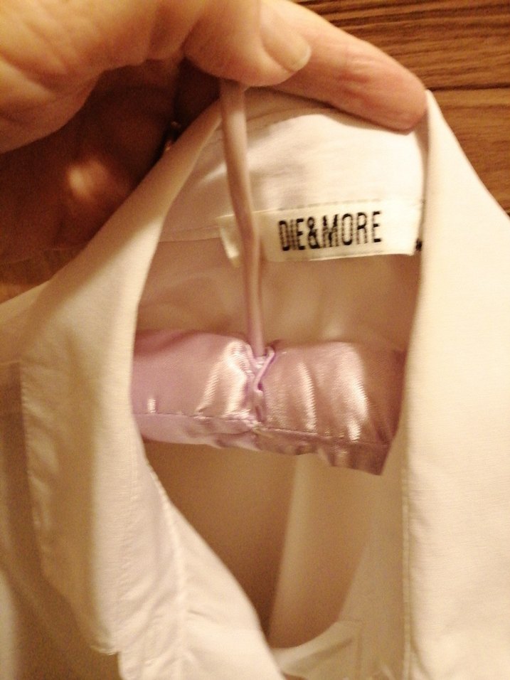 Nakışlı Beyaz Pamuklu Uzun Kollu Kadın Gömlek - Görsel 3