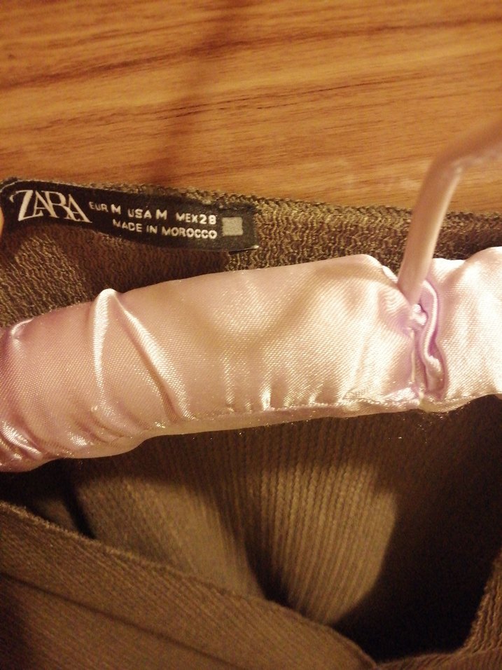 V Yaka haki Midi elbise - Görsel 3