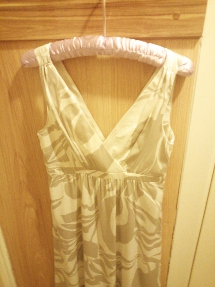 Bej V Yakalı Kolsuz Hamile Tunik Midi Boy - Görsel 2