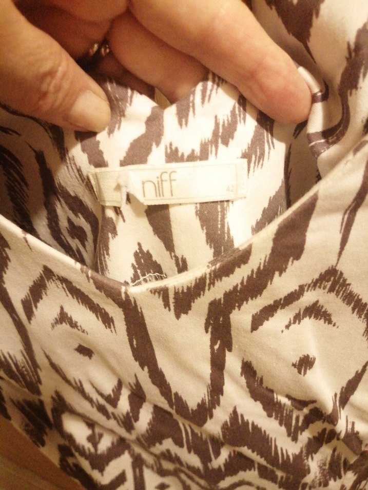 Bohem Midi elbise Kolsuz V Yaka - Görsel 3