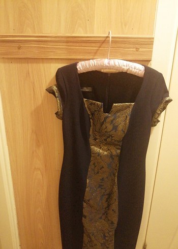 Lacivert gece elbisesi - Görsel 2