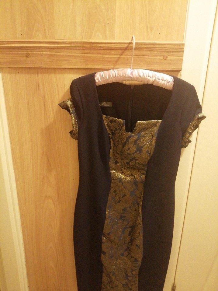 Lacivert gece elbisesi - Görsel 2