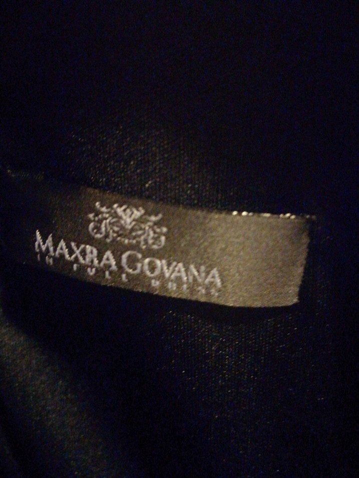 Lacivert gece elbisesi - Görsel 3