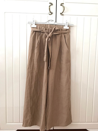 Yazlık keten Culotte pantolon