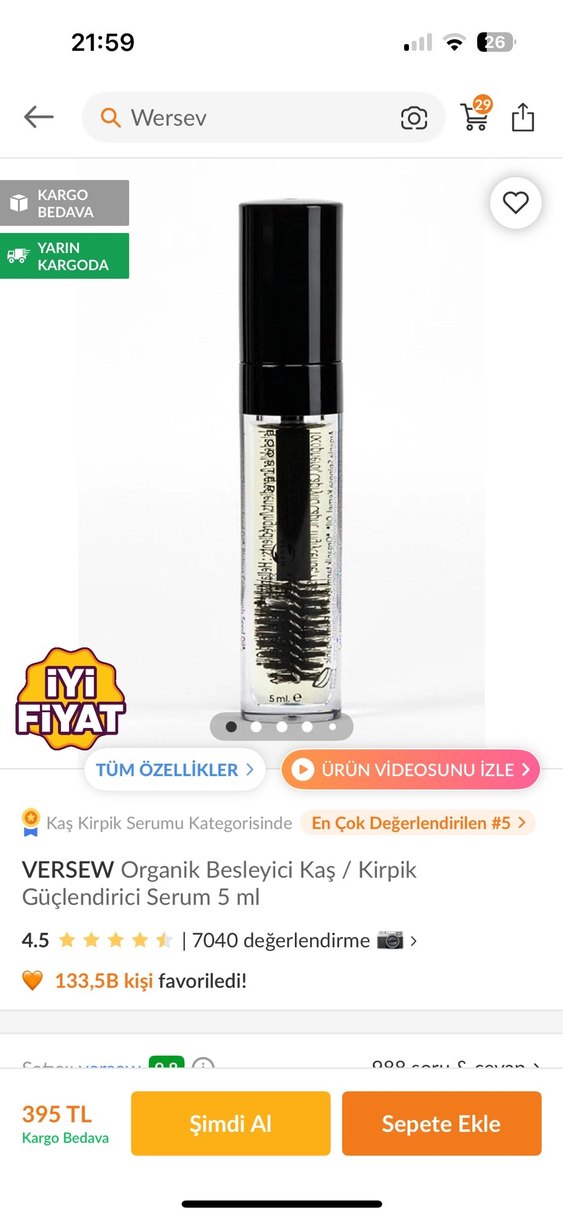 Organik Kirpik ve Kaş Güçlendirici Serum - Görsel 2