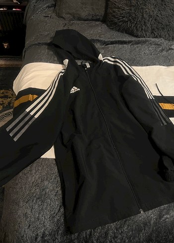 Adidas trio orjinal kapşonlu ceket - Görsel 4