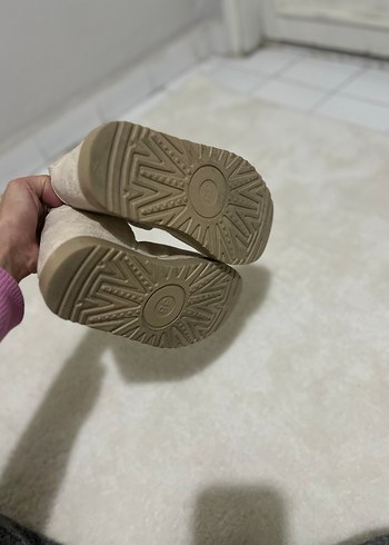 Bej Süet kürklü ugg bot - Görsel 5