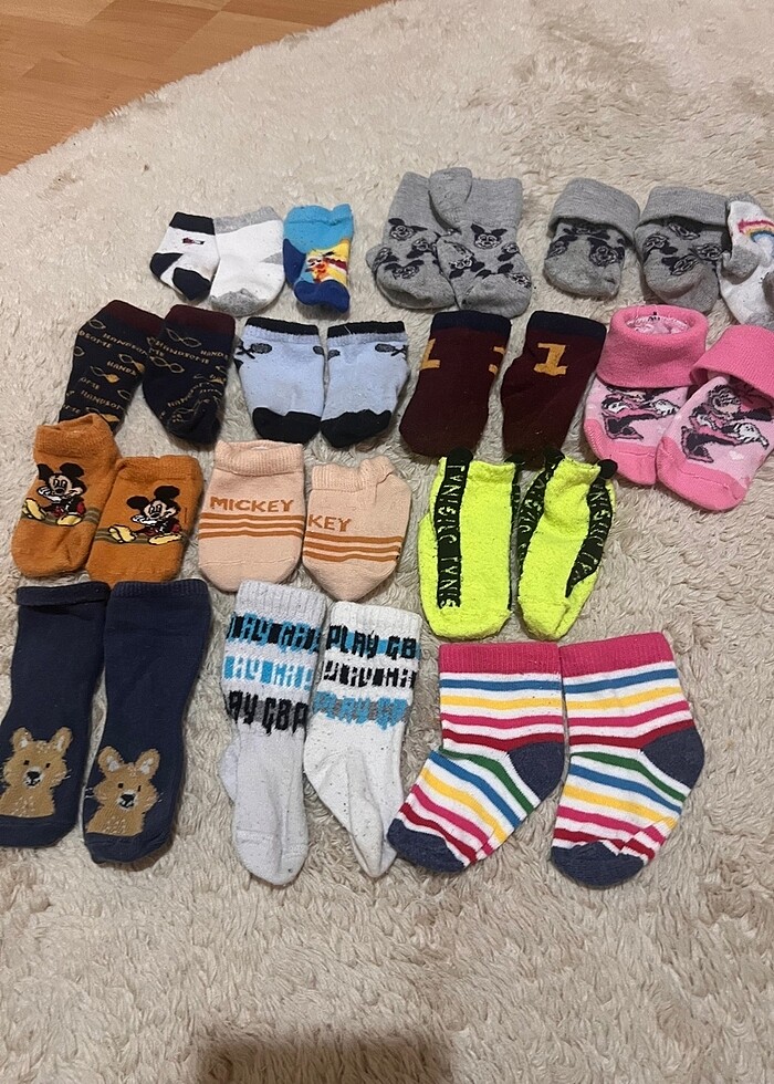 0-6 ay bebek çorapları yazlık kışlık - Görsel 2