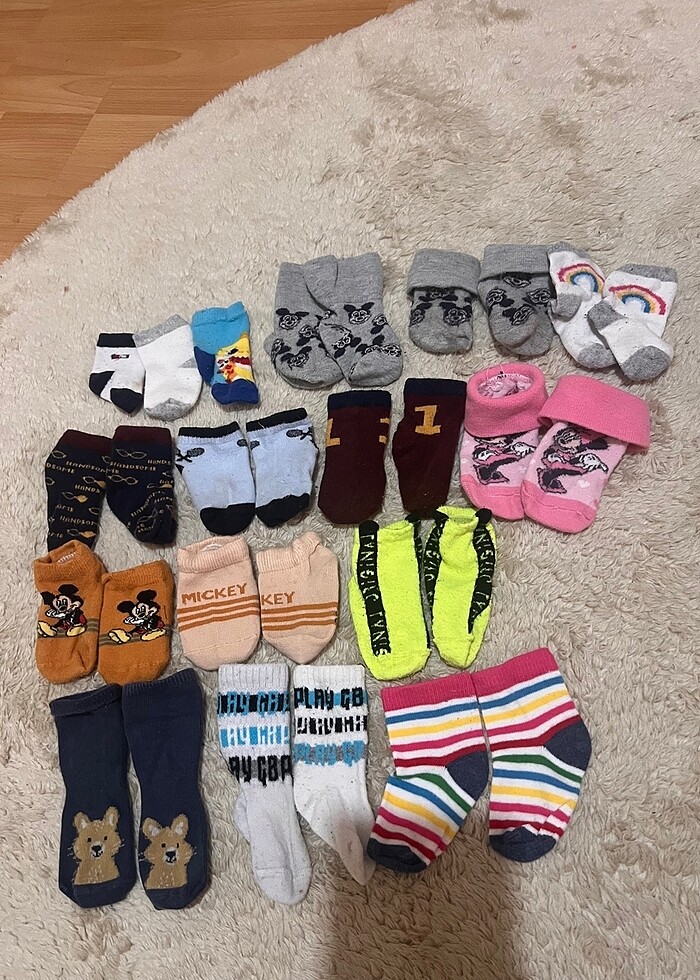 0-6 ay bebek çorapları yazlık kışlık - Görsel 3