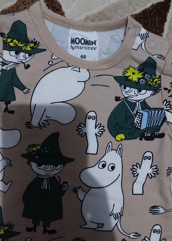 Uzun Kollu Bebek Body Moomin Desenli - Görsel 2