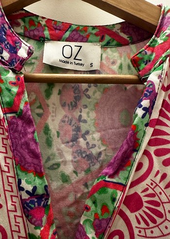 Uzun Renkli Bohem Püsküllü Elbise - Görsel 2