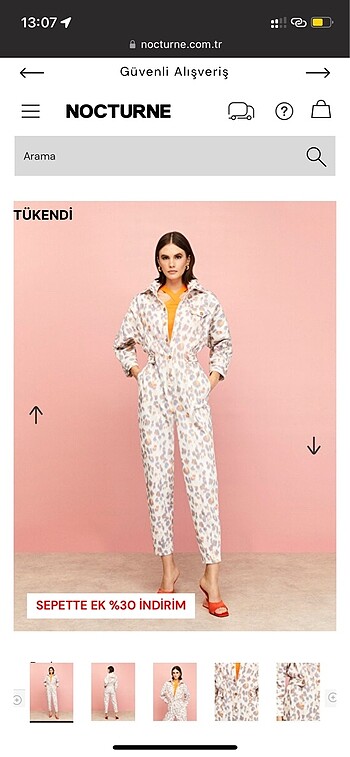 Nocturne leopar desen denim tulum