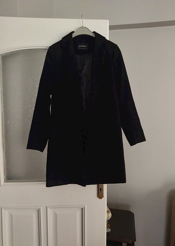 Siyah Uzun Kollu Kaban blazer ceket