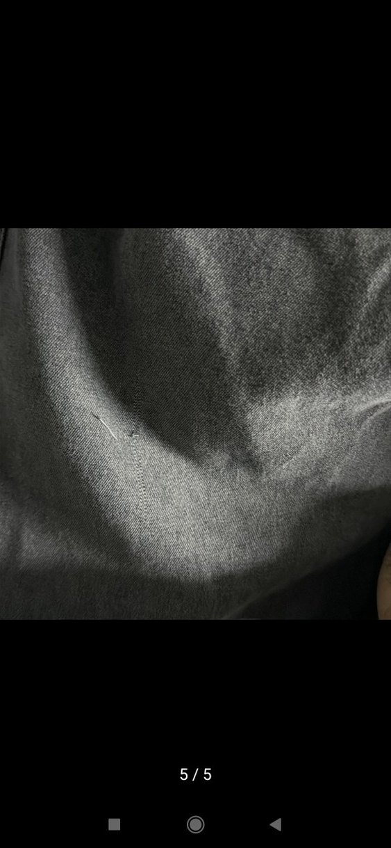 Gri Uzun Kot Ceket Kadın sıfır ürün - Görsel 4