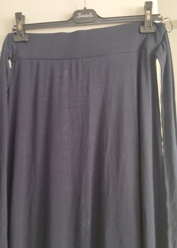 Lacivert Uzun Salaş Kadın Etek penye lcvikiki - Görsel 2