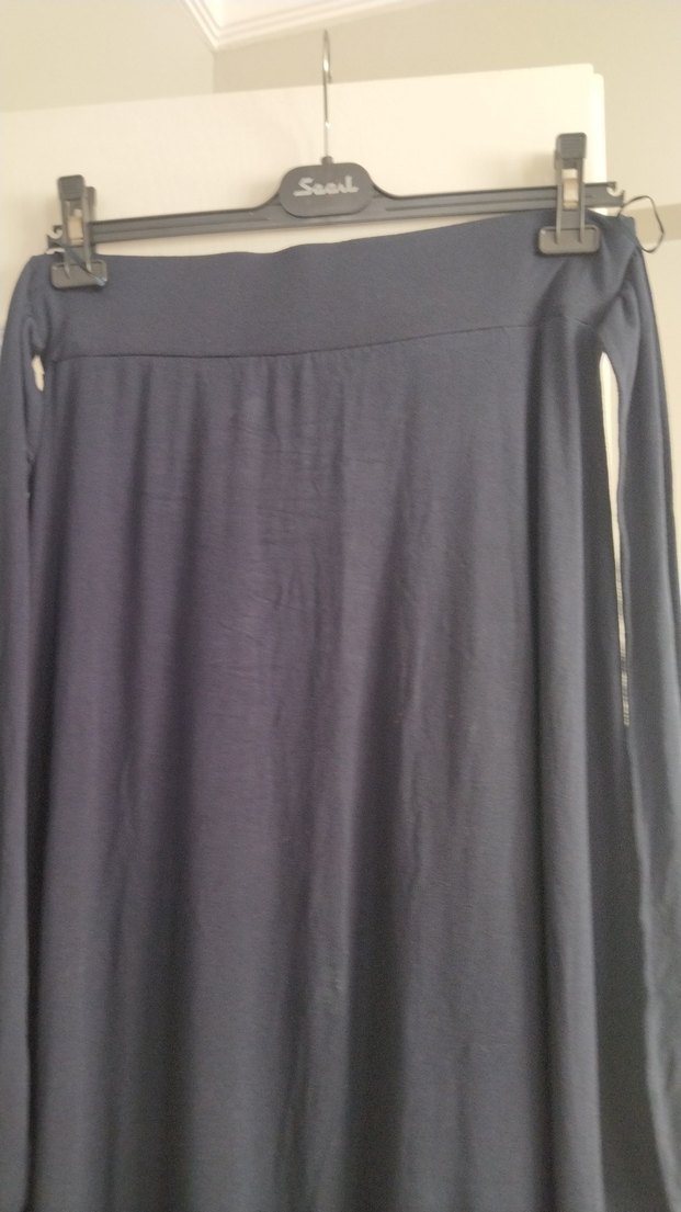 Lacivert Uzun Salaş Kadın Etek penye lcvikiki - Görsel 2