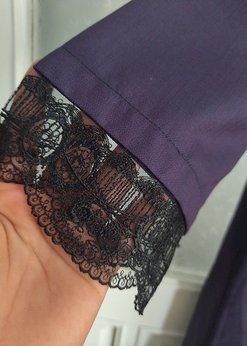 42 Beden Mor Uzun Kadın Gotik abaya