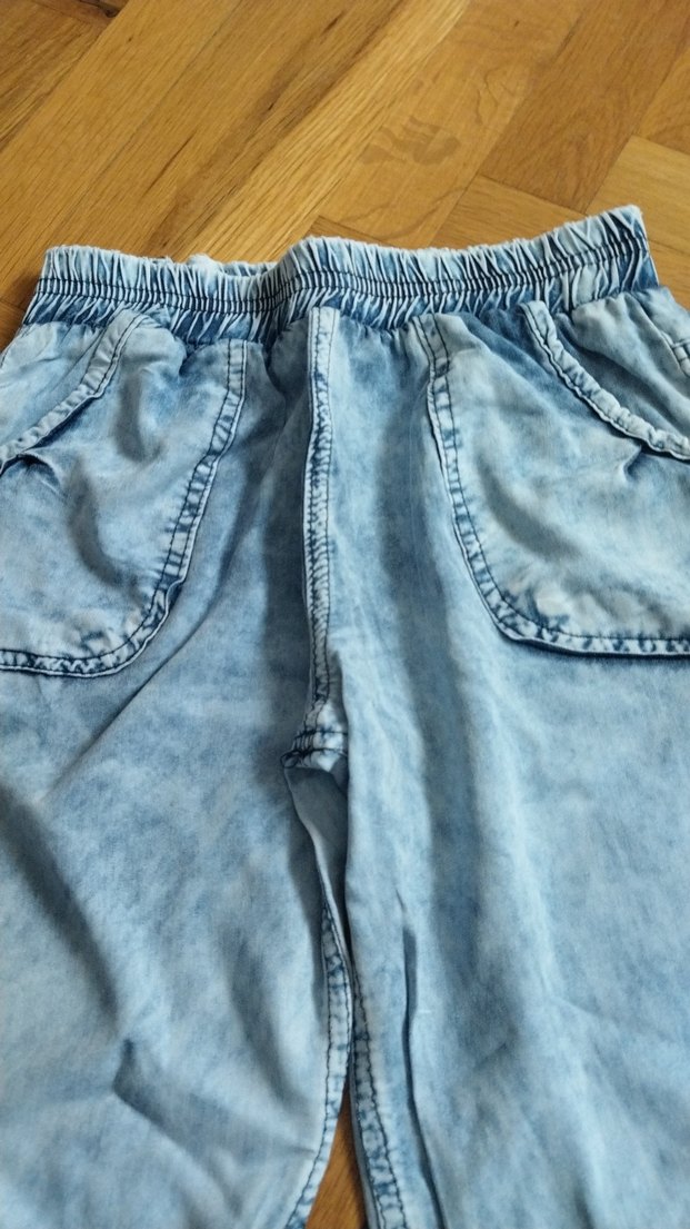 cocuklar için 4)5 Mavi Bol Kesim i Kot Pantolon - Görsel 2