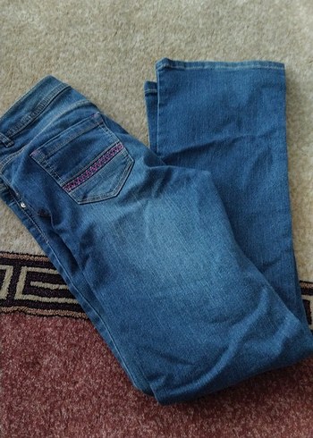 Kadın Mavi Denim Regular Fit Kot Pantolon - Görsel 10
