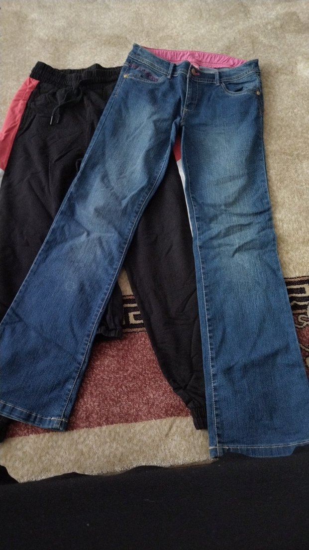 Kadın Mavi Denim Regular Fit Kot Pantolon - Görsel 3