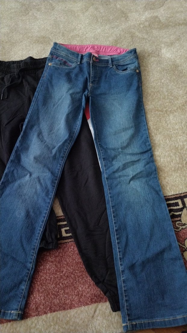 Kadın Mavi Denim Regular Fit Kot Pantolon - Görsel 4