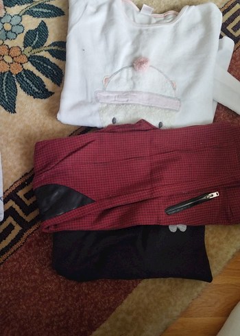 Kız Gri Nakışlı Fermuarlı Sweatshirt iki adet yanındakı hediye - Görsel 8