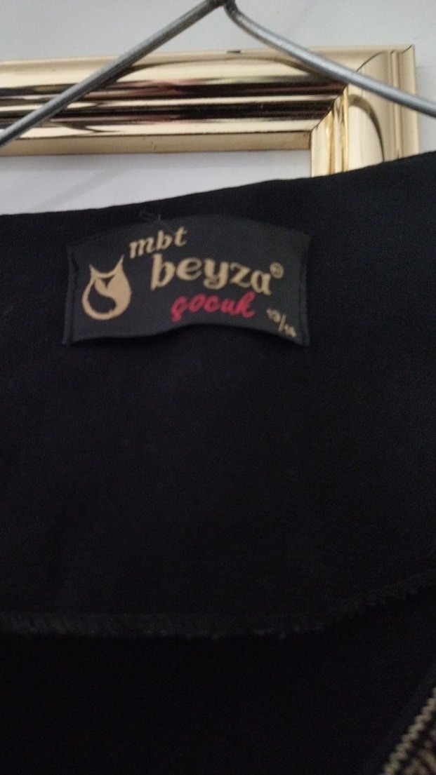 Siyah Uzun Kollu Kadın Elbise 12/13  sorunsuz ferace cocuklar - Görsel 3