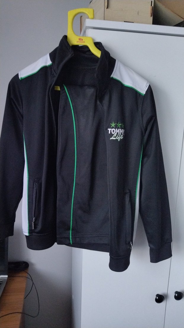 Erkek Çocuk Siyah Fermuarlı Street Wear Ceket - Görsel 3