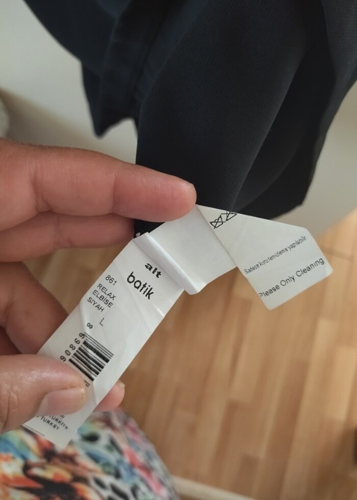 Batik marka kısa elbise sorunsuz - Görsel 5