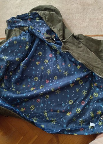 xs Beden yeşil Renk Kapüşonlu, Fermuarlı, Salaş Kesim Erkek Yağmurluk