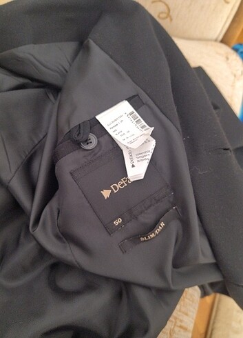 50 Beden siyah Renk Erkek ceket sıfır ürün blazer cok şık DeFacto 