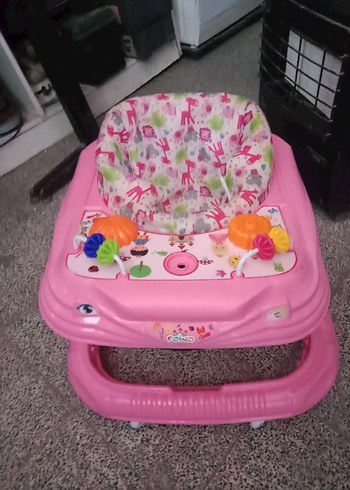 Renkli Pembe Bebek Yürüteci