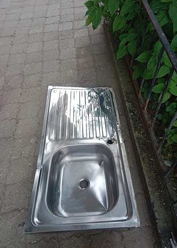 Diğer Gri Paslanmaz Çelik Mutfak Evyesi 100x50cm