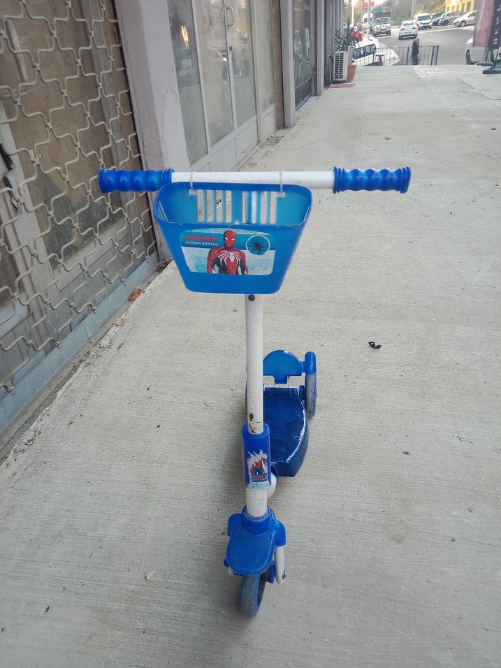 3 Tekerlekli Mavi Çocuk Scooter - Görsel 2