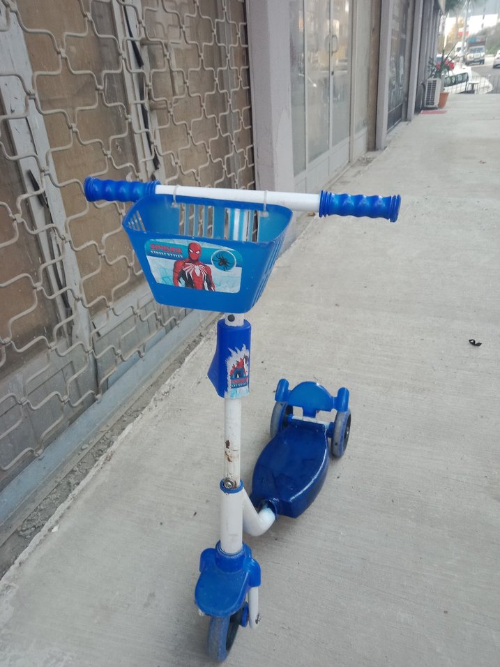 3 Tekerlekli Mavi Çocuk Scooter - Görsel 4