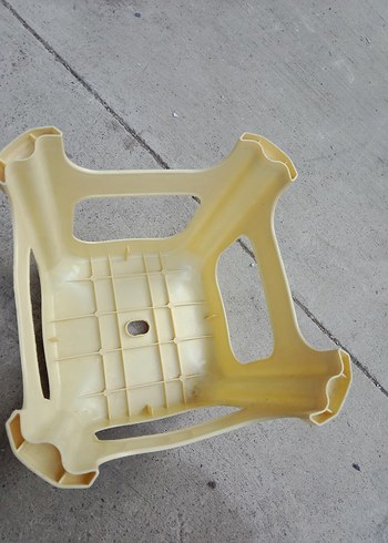 Pastel Renkli Beyaz Çocuk Taburesi - Görsel 2