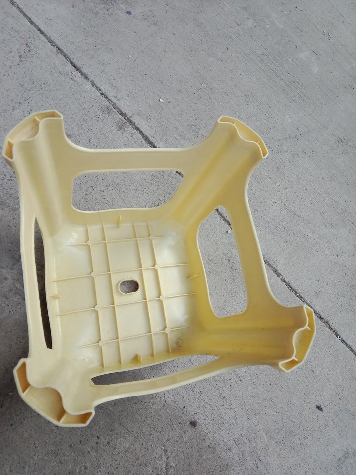 Pastel Renkli Beyaz Çocuk Taburesi - Görsel 2