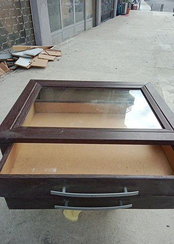 Kahverengi Ahşap Makyaj Organizeri - Görsel 2