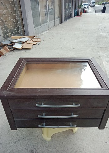 Kahverengi Ahşap Makyaj Organizeri - Görsel 3