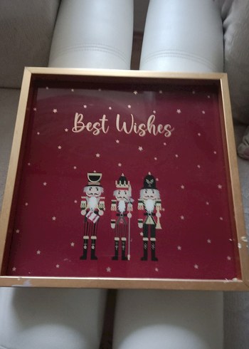 Bordo Çerçeveli Nutcracker Temalı Tablo - Görsel 2