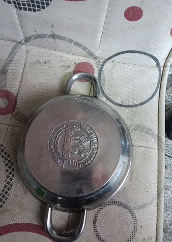 Gri Çelik Tencere küçük çapı 19cm krom paslanmaz - Görsel 4