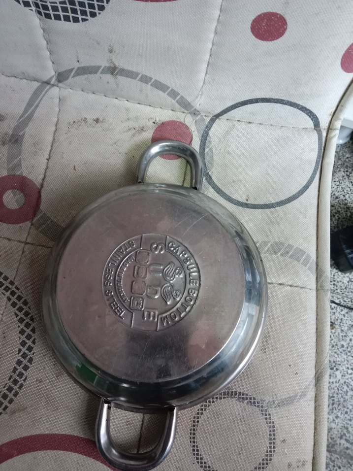 Gri Çelik Tencere küçük çapı 19cm krom paslanmaz - Görsel 4