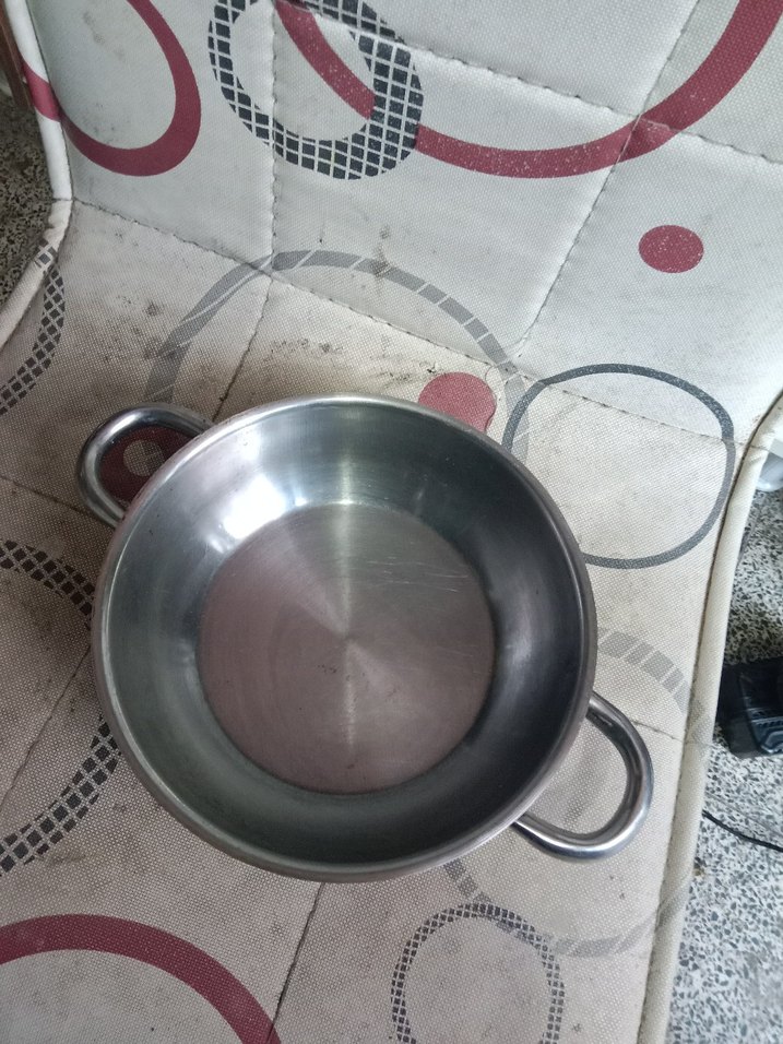 Gri Çelik Tencere küçük çapı 19cm krom paslanmaz - Görsel 2