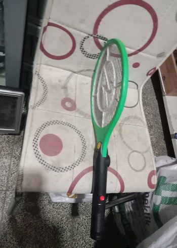 Renkli Yeşil Elektrikli Sinek Öldürücü Raket - Görsel 2