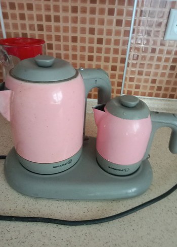 Pastel Pembe Çay Makinesi korkmaz marka