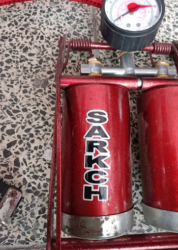 Beden Renk Abnturk Çift Pompalı Ayaklı Hava Pompası Kırmızı