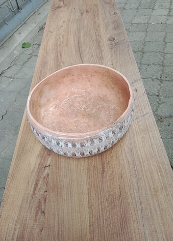 Doğal toprak güveç 25cm çapı 
