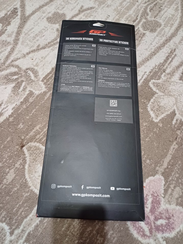 Honda dio jant sticker'i sıfır orjnal GP kompozit marka tek jant - Görsel 3